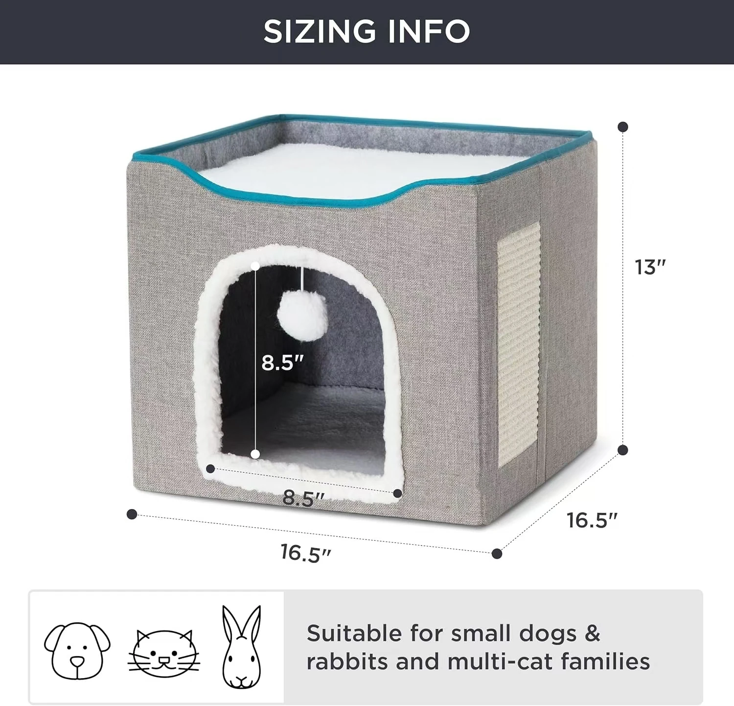 Cat Beds for Indoor Cats Large Cave for Pet House 5 | PricZone Cat Beds for Indoor Cats Large Cave for Pet House 5 | PricZone