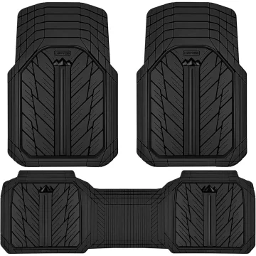 Heavy Duty Rubber Car Floor Mats Waterproof All Weather 1
