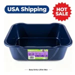 Large Open Cat Litter Box High Capacity AntiSplash Easy 1 | PricZone Large Open Cat Litter Box High Capacity Anti Splash Easy 1 | PricZone