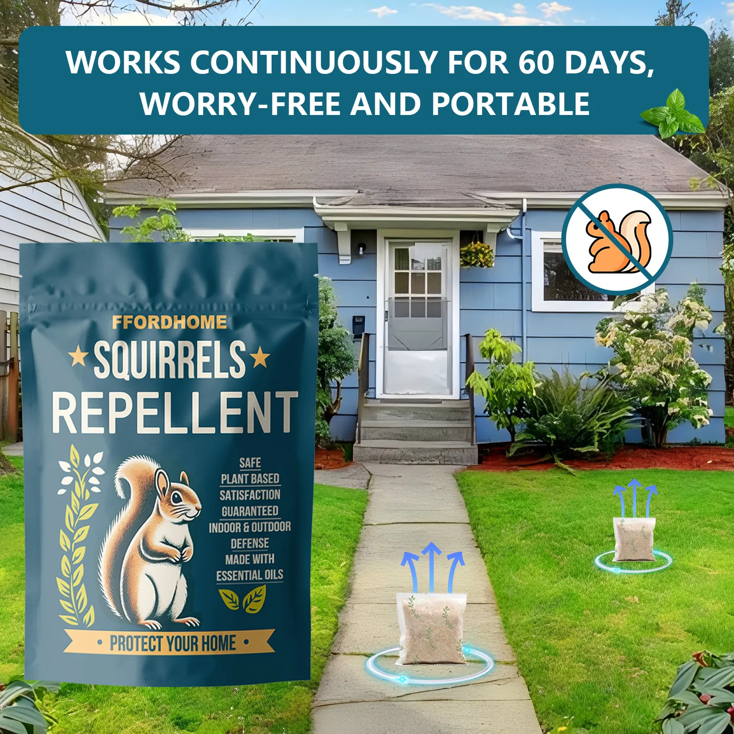 Squirrel Repellent 20 PC Deterrent Outdoor Plant Protection 10