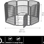 8Panel Dog Playpen Pet Enclosure Dark Gray Containment 2 | PricZone 8 Panel Dog Playpen Pet Enclosure Dark Gray Containment 2 | PricZone