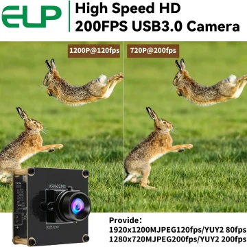 200Fps Global Shutter USB 3.0 Camera Module 2Mp 110° Wide 2