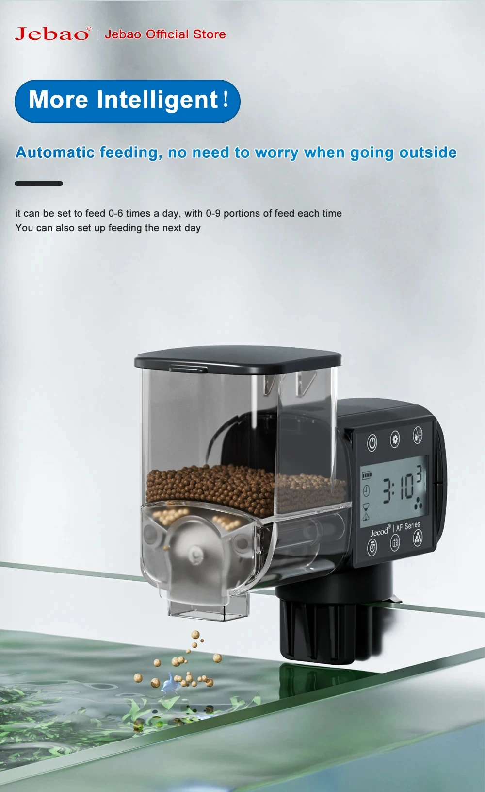 Jebao Jecod New Aquarium Fish Tank Feeder Intelligent 19