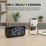 1080P HD WiFi Alarm Clock Security Camera with Motion 5 | PricZone