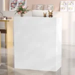 Small Front Reception Desk with Lockable Drawer 2 | PricZone
