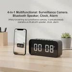 4K Ultra HD WiFi Alarm Clock Camera with Bluetooth Speaker 8 | PricZone