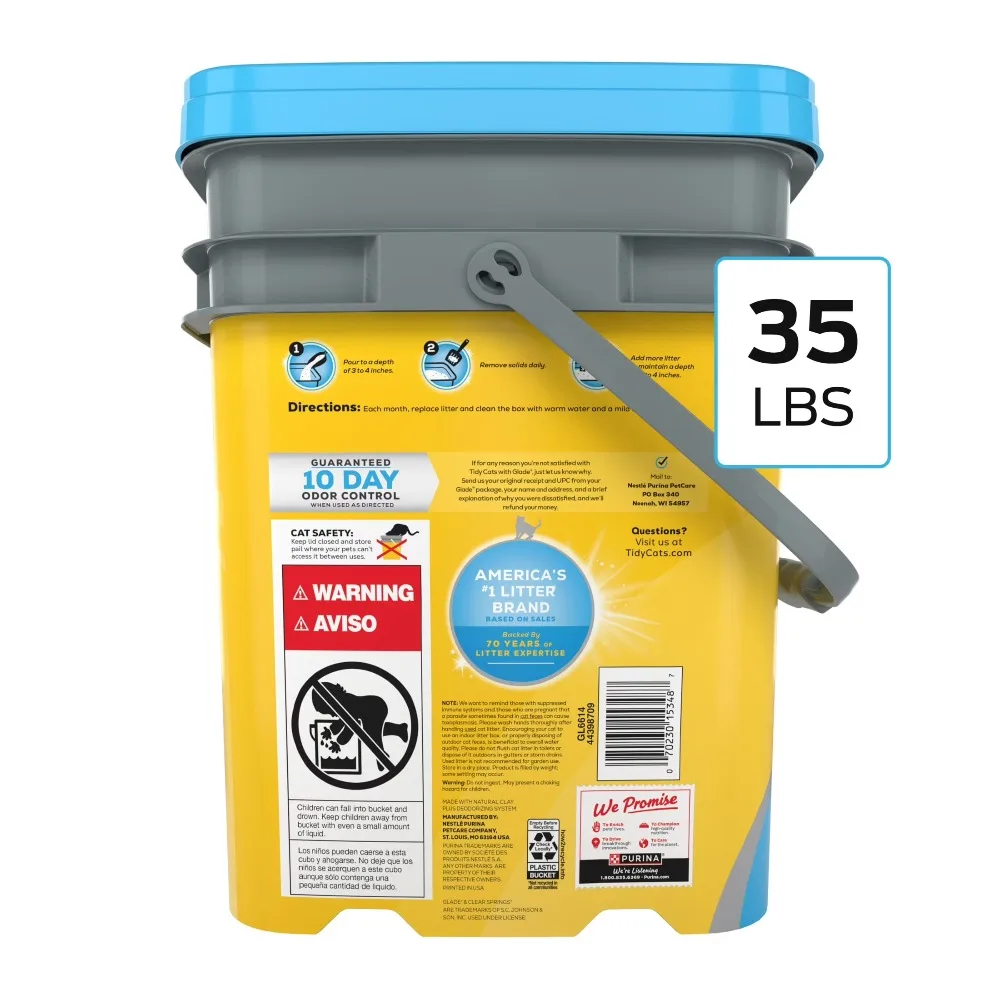 Purina Tidy Cats Cat Litter with Glade Clear Springs Scent 10