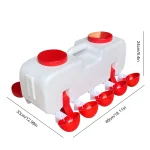 10 kg Self Filling Chicken Waterer Feeder W10 Drinking Cups 6 | PricZone