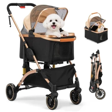 Dog Stroller Or Pets One Hand Old Puppy with 6 Shocks 1 | PricZone