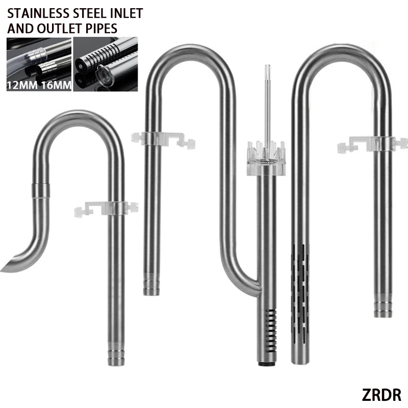 Zrdr Fish Tank Filter Tube Aquarium External 304 Stainless 1 | PricZone Zrdr Fish Tank Filter Tube Aquarium External 304 Stainless 1 | PricZone
