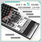 Ajazz Ak820 Wired Mechanical Keyboard with Rotary Volume 5 | PricZone Ajazz Ak820 Wired Mechanical Keyboard with Rotary Volume 5 | PricZone