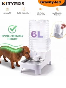 Nityers 6L Gravity Pet Water Dispenser Large Capacity product image