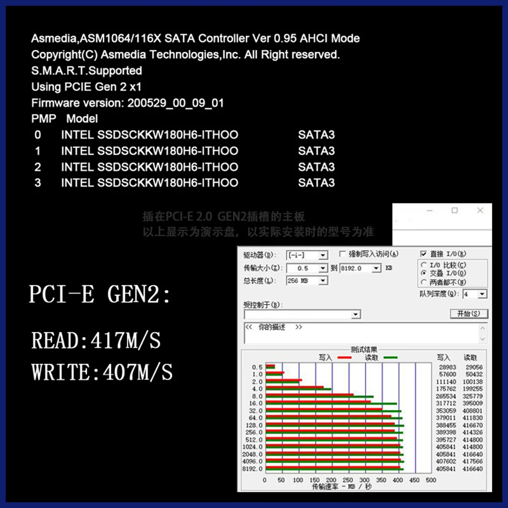 Ports SATA III PCIe Expansion Card 6Gbps 3.0 to 1X/4X 18