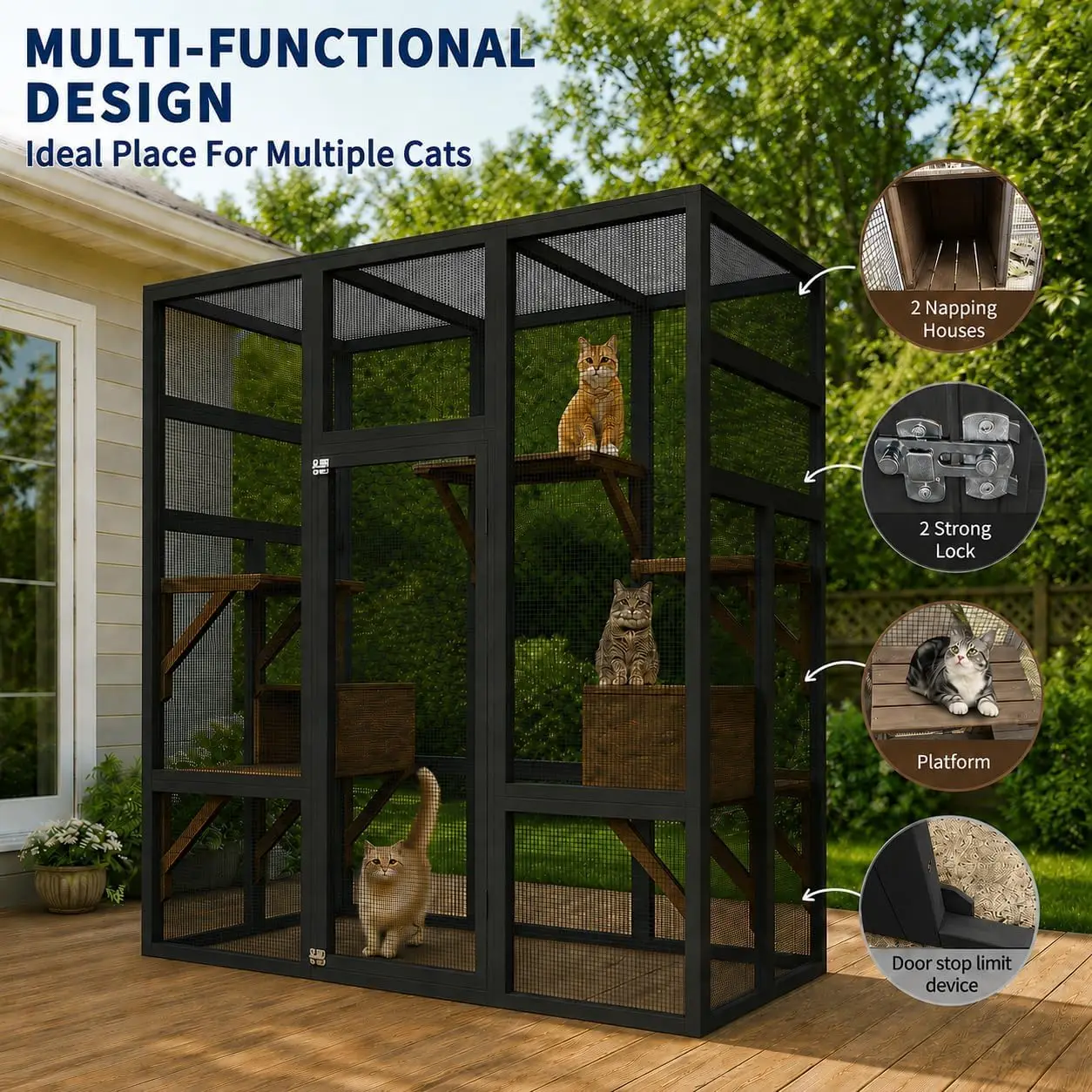 WalkIn Catio Outdoor Cat Enclosure Large House 4 | PricZone Walk In Catio Outdoor Cat Enclosure Large House 4 | PricZone