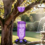 Hanging Glass Hummingbird Feeder Outdoor Bird Leak Proof 7 | PricZone
