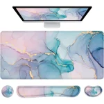 Extended Mouse Pad with Wrist Rest and Desk Keyboard Mat 1 | PricZone