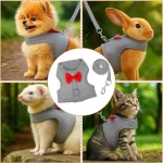 3Pc Bunny Harness Leash Set Soft Breathable Mesh Vest 6 | PricZone
