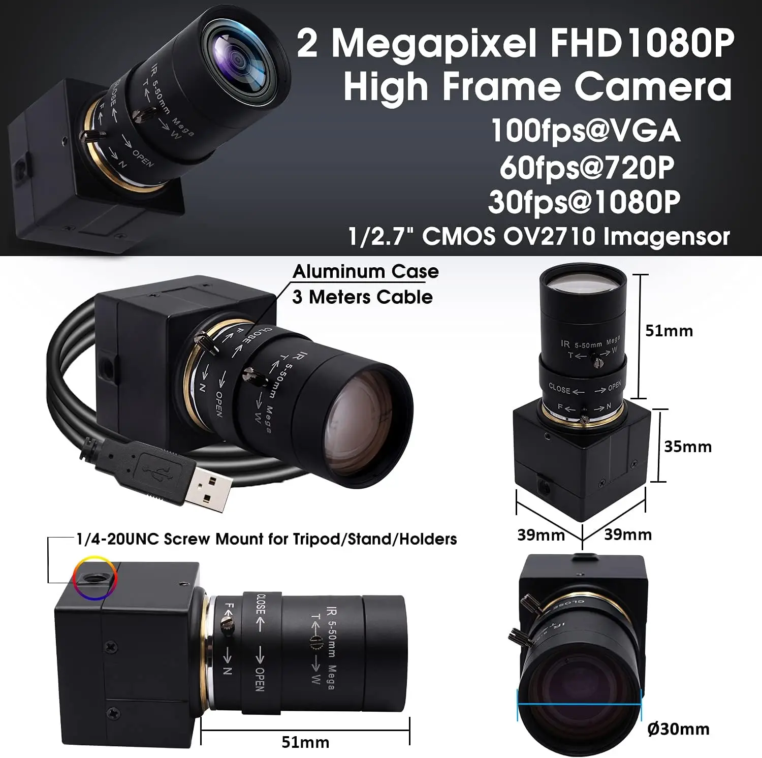1080P HD USB Webcam with 10X Optical Zoom Lens 2MP 4 | PricZone 1080P HD USB Webcam with 10X Optical Zoom Lens 2MP 4 | PricZone