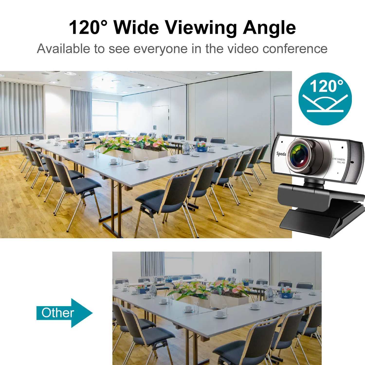 1080P 120° USB Streaming HD Webcam with Microphone 4 | PricZone 1080P 120° USB Streaming HD Webcam with Microphone 4 | PricZone
