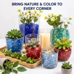 5 Colors Decorative Glass Pebbles Colorful Polished Stones 6 | PricZone 5 Colors Decorative Glass Pebbles Colorful Polished Stones 6 | PricZone