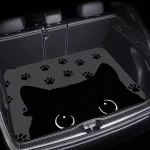Cute Cat Face Car Trunk Mat Waterproof Universal Cargo Liner 4 | PricZone
