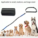 Hands Free Dog Leash with Waist Belt Large Zipper Pouch 5 | PricZone