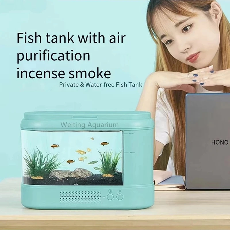 Fish Tank Living Room Small Desktop Ecological Aquarium 2 | PricZone Fish Tank Living Room Small Desktop Ecological Aquarium 2 | PricZone