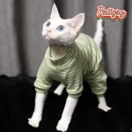 Tricolor Hairless Cat Warm Four Legged Sphinx Clothes 6 | PricZone
