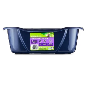 Large Open Cat Litter Box High Capacity AntiSplash Easy 2 | PricZone Large Open Cat Litter Box High Capacity Anti Splash Easy 2 | PricZone