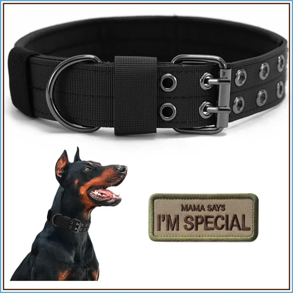 Military Dog Collar Adjustable Nylon with Metal Buckle Soft 1 | PricZone Military Dog Collar Adjustable Nylon with Metal Buckle Soft 1 | PricZone