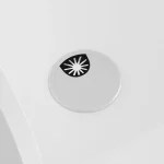White Compact Reception Desk with Adjustable LED Lights 6 | PricZone