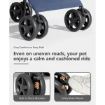 4Wheel Pet Stroller Or Small Medium Pets Navy Blue 4 | PricZone 4 Wheel Pet Stroller Or Small Medium Pets Navy Blue 4 | PricZone