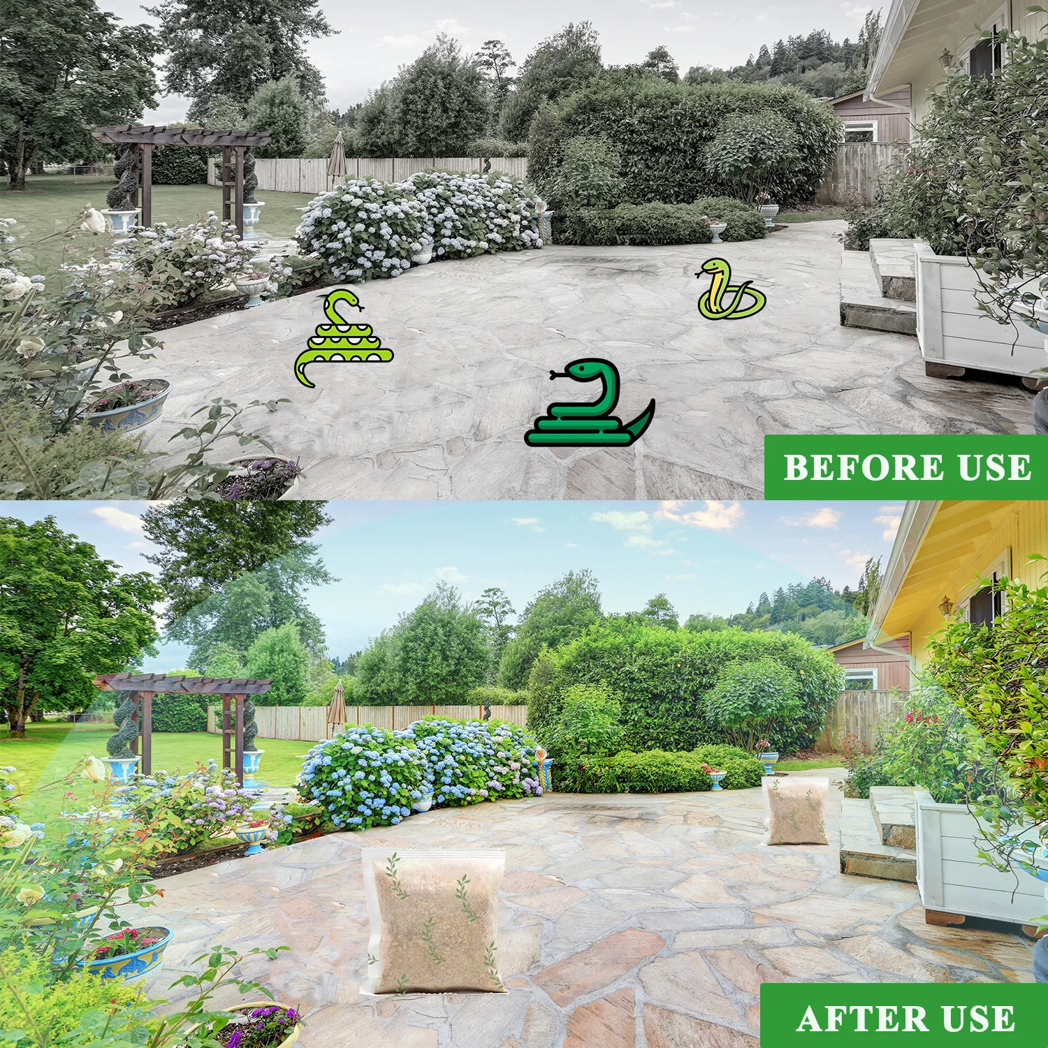 Snake Repellent for Yard Away for Outdoors Pet-Safe Snakes 12