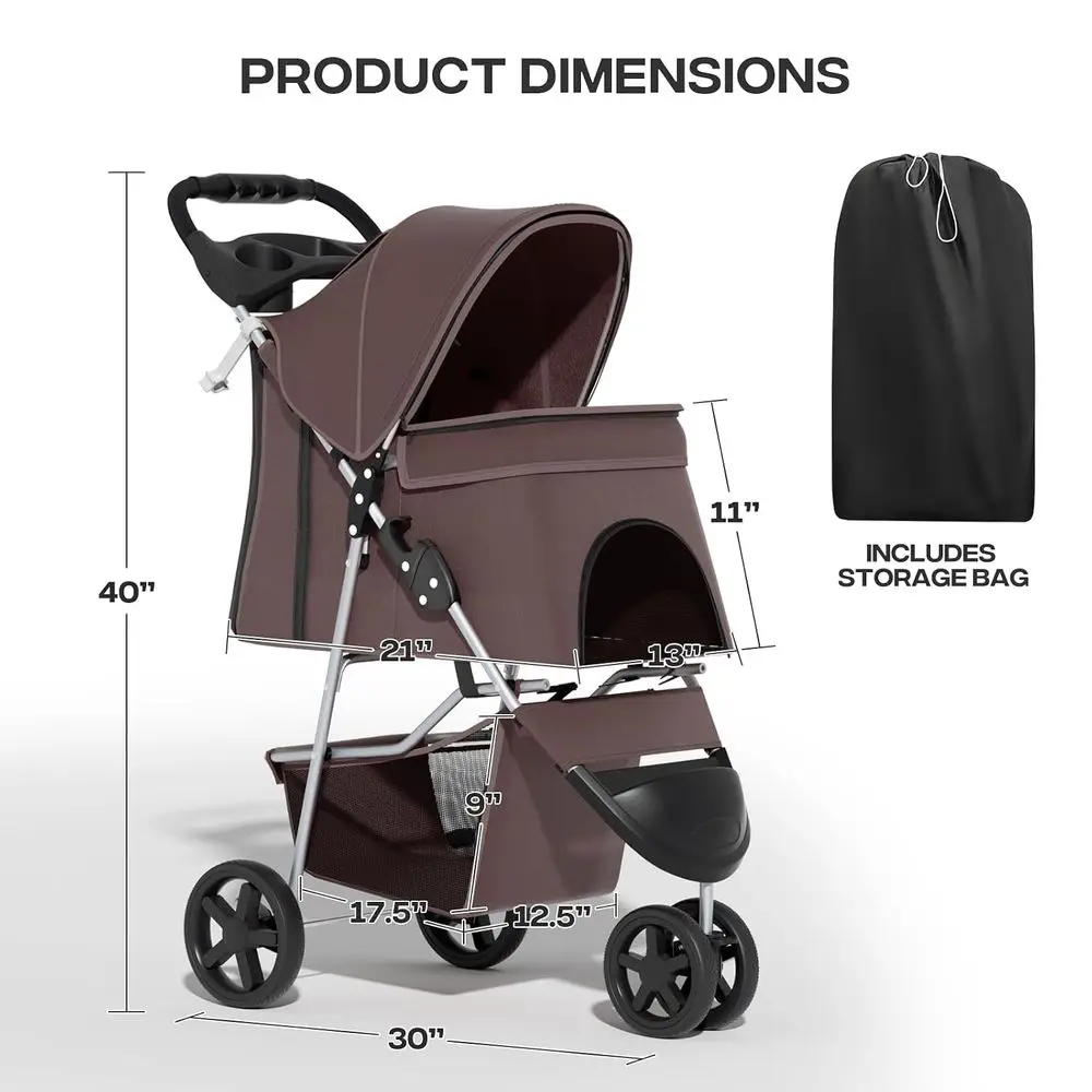 Pet Stroller Or Small Dogs 10 Lbs Dog Or Medium 30 Cat 5 | PricZone Pet Stroller Or Small Dogs 10 Lbs Dog Or Medium 30 Cat 5 | PricZone