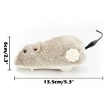 Lifelike Running Plush Mouse Toy 1Pc Spring Powered 6 | PricZone