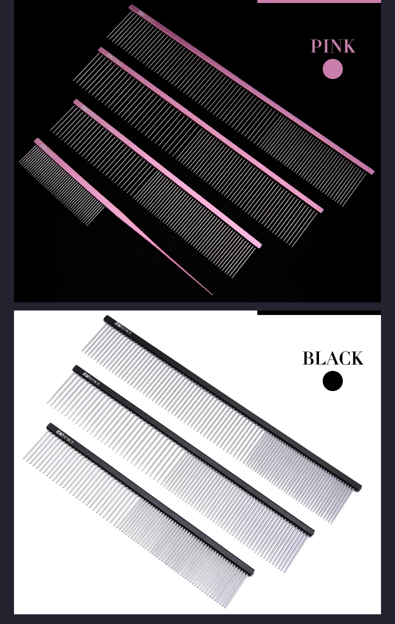 Fenice Metal Comb for Dogs Stainless Steel Pet Dog Cat Pin 24