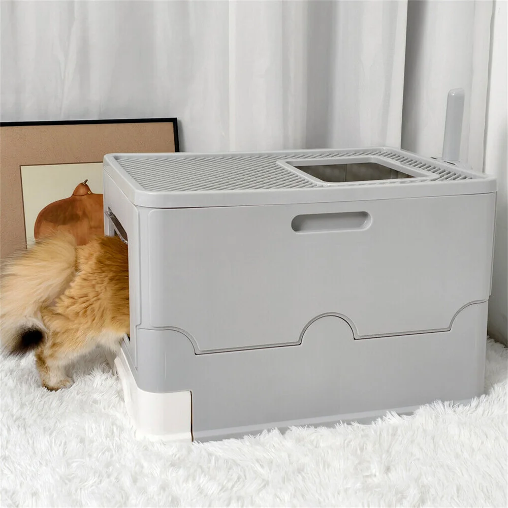 Large Cat Litter Box Kitty Sandbox Enclosed Splashproof 4 | PricZone Large Cat Litter Box Kitty Sandbox Enclosed Splashproof 4 | PricZone