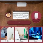 Ergonomic Wrist Rest for Mouse and Keyboard Curved Wine 6 | PricZone