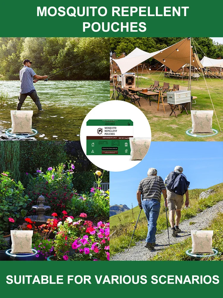 18-Piece Mosquito Repellent Pouch Keeps Mosquitoes Away Covers 11