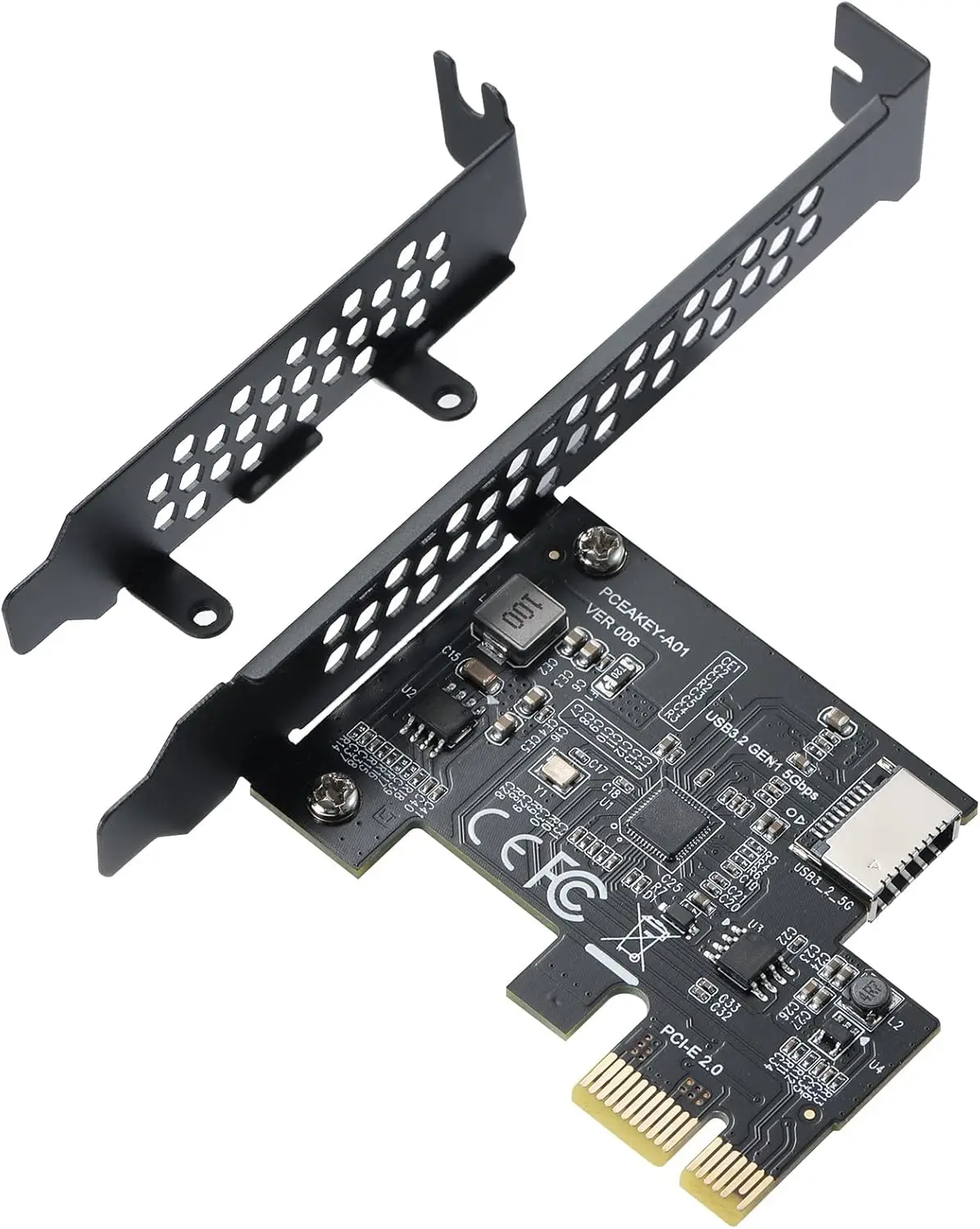 Pci-E 1X To USB 3.2 Gen1 Type-E Expansion Card 7