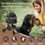 Lightweight Pet Stroller for Medium Dogs SmoothRide 4In1 8 | PricZone Lightweight Pet Stroller for Medium Dogs Smooth Ride 4 In 1 8 | PricZone