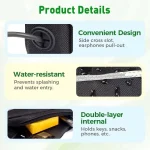 Hands Free Dog Leash with Waist Belt Large Zipper Pouch 6 | PricZone