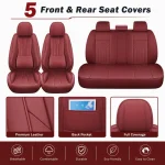 Honda PU Leather Car Seat Cushion Luxury Front Rear 1 | PricZone