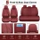 Honda PU Leather Car Seat Cushion Luxury Front Rear