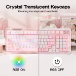Mewsic Jelly Keycap Set 122 Mao Profile Keycaps Abs+PC 2 | PricZone