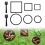 6 Pcs Aquarium Floating Plant Corral Round and Square Fish