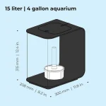 Low 15 Acrylic 4Gallon Aquarium with White LED Lights Ern 4 | PricZone Low 15 Acrylic 4 Gallon Aquarium with White LED Lights Ern 4 | PricZone