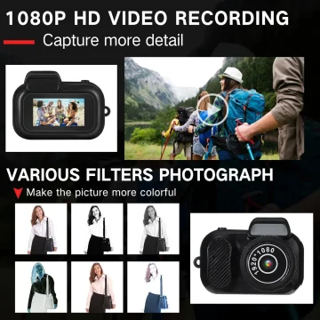 Retro Micro Keychain Camera with 8Gb Card and 6 Filters 2