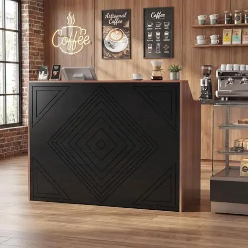 Modern Reception Desk with Counter and Storage 1 | PricZone Modern Reception Desk with Counter and Storage 1 | PricZone
