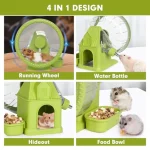 1 Quiet Hamster Exercise Wheel and House 3 | PricZone
